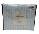 Laura Ashley Home King Sheet Soft Sateen Cotton Bedding Set Lottie Blue