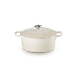 Le Creuset Round French Oven Casserole, 24cm, Flame 3.1L SISAL GREGE