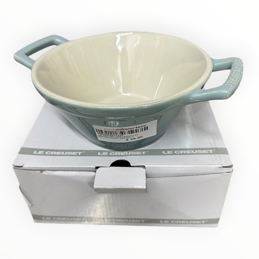 Le Creuset Cassoulet Serving Bowl, Sea Salt 760ml