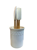 Le Creuset Utensil Crock with 3 Spatula