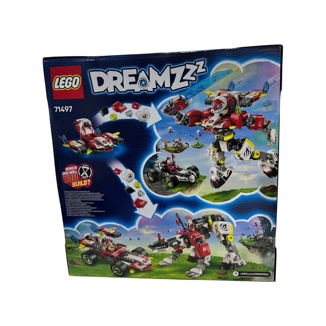 LEGO 71497 DREAMZzz 2in1 Coopers Tiger Mech And Zeros Hot Rod Car