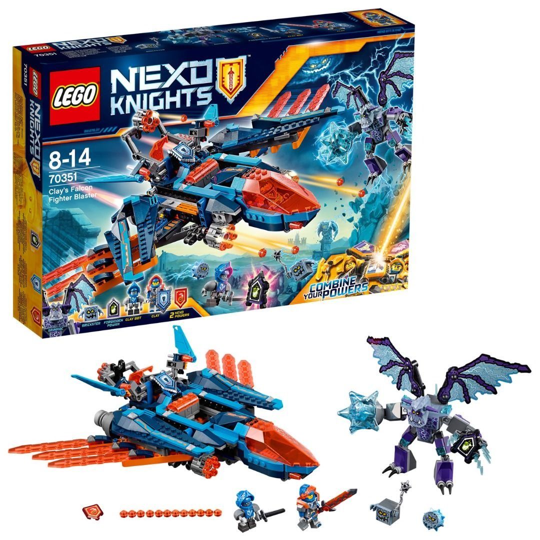 LEGO NEXO KNIGHTS Clay's Falcon Fighter Blaster 70351 Childrens Toy