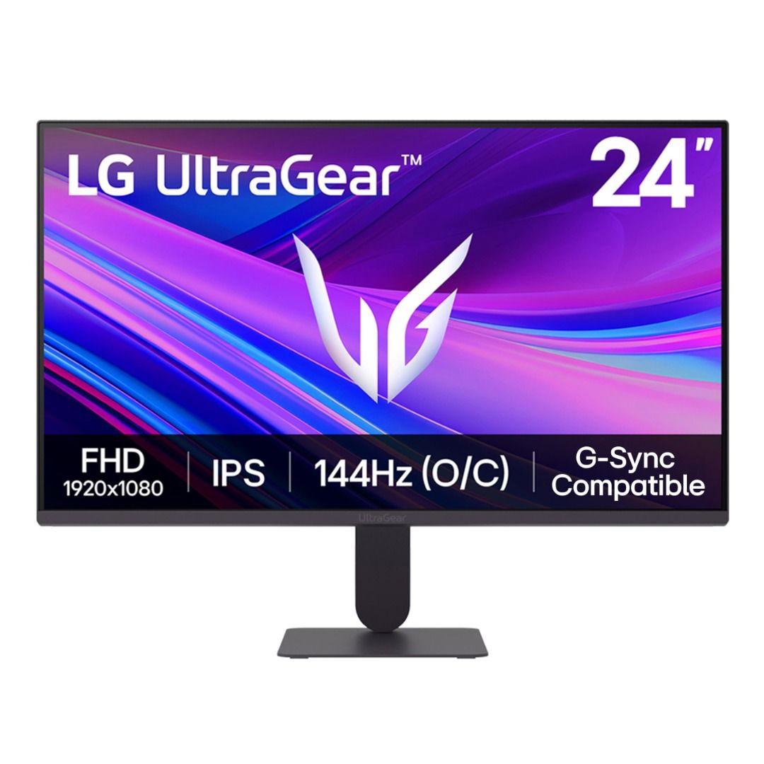 LG 24G411A-B Ultragear Full HD (1920x1080) IPS Gaming Monitor, 144Hz