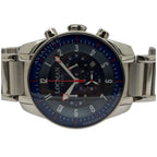 Locman Aviator 44mm Quartz Chronograph Blue Dial Steel Watch