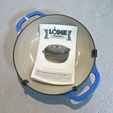 Lodge EC3D33 Enameled Cast Iron Dutch Oven 3Quart Caribbean Blue
