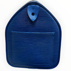 LOUIS VUITTON TOTE BAG- BLUE/LTHR SPEEDY 25  M43015 W25H19D15