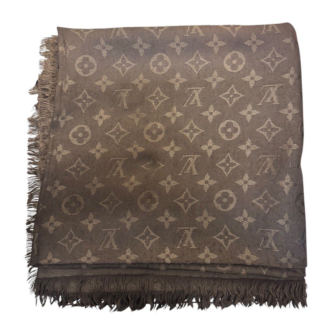 Louis Vuitton Monogram shawl/scarf featuring the Iconic LV Initials and Monogram Floral pattern Main image