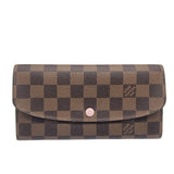 Louis Vuitton N60214 Portfeuille Emile Damier Ebene Zipper Long Wallet