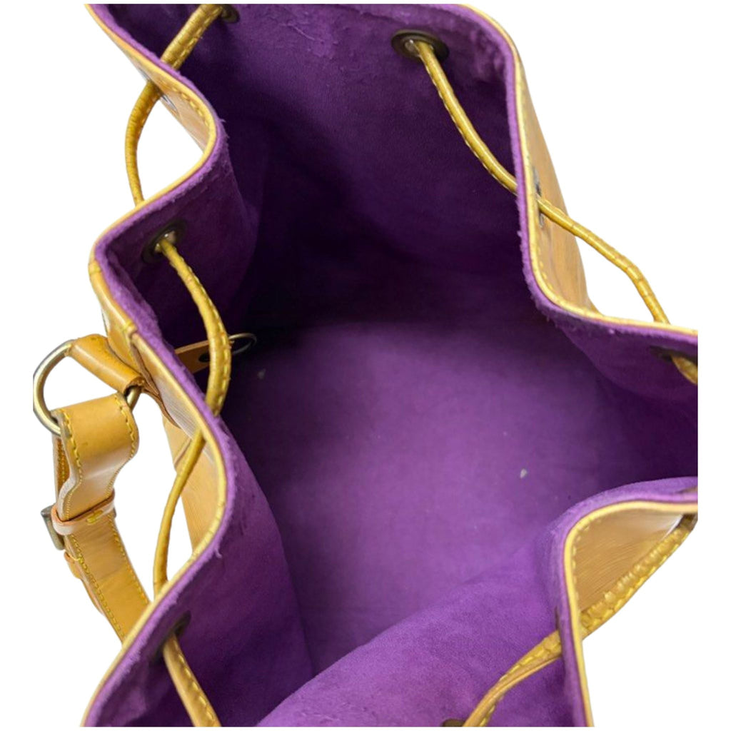 Louis Vuitton Noe Tassil Yellow Epi Leather Bucket Bag