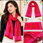 Louis Vuitton silk Pink Scarf