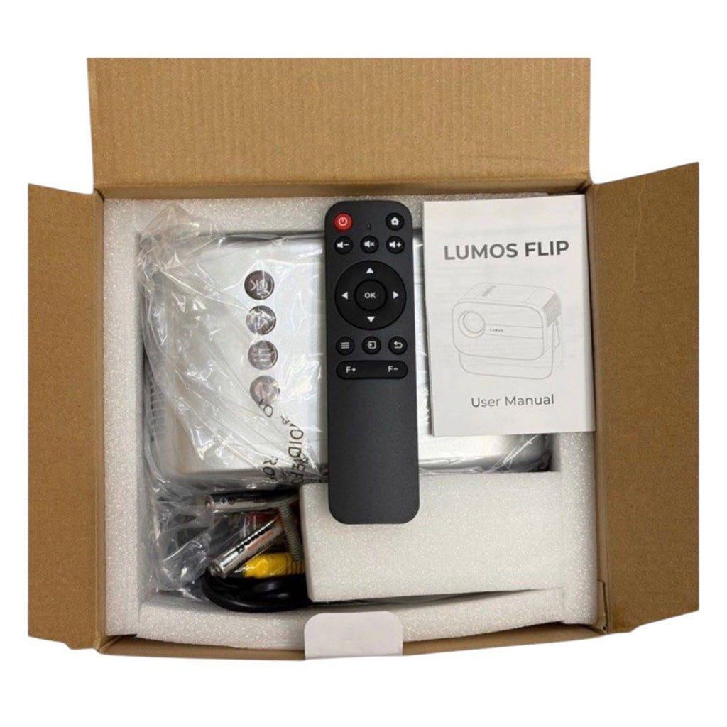 LUMOS FLIP SMART PORJECTOR-SMART/REMOTE/WHT