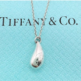 Tiffany & Co. Elsa Peretti Sterling 925 Silver Teardrop Pendant Necklace
