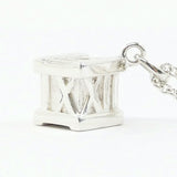 Tiffany & Co. Atlas 925 Silver Cube Pendant Necklace