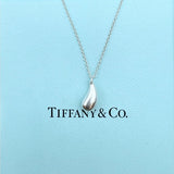 Tiffany & Co. Elsa Peretti Sterling 925 Silver Teardrop Pendant Necklace