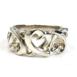 Tiffany & Co Tiffany & Co 925 Silver Triple Loving Heart Ring