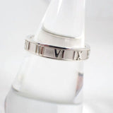Tiffany & Co Atlas Ring Slim Sterling 925 Silver Roman