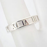 Tiffany & Co Atlas Ring Slim Sterling 925 Silver Roman