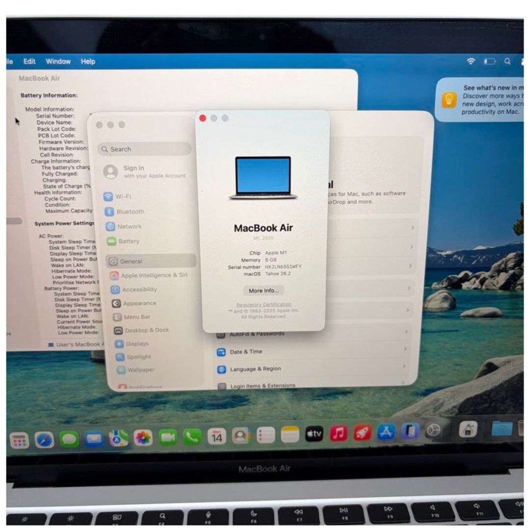 MacBook Air 13” M1 2020 8GB 256GB Silver Secondary image