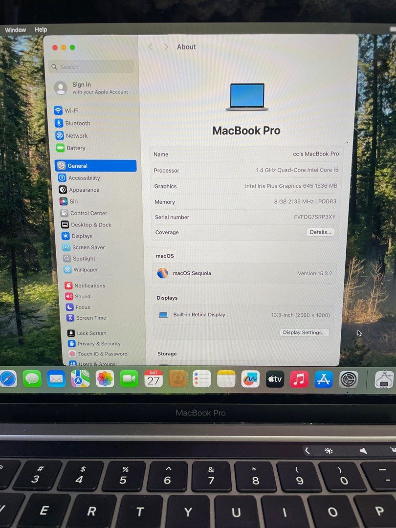 MacBook Pro 2020 13” i5 | 8GB Ram | 256GB SSD