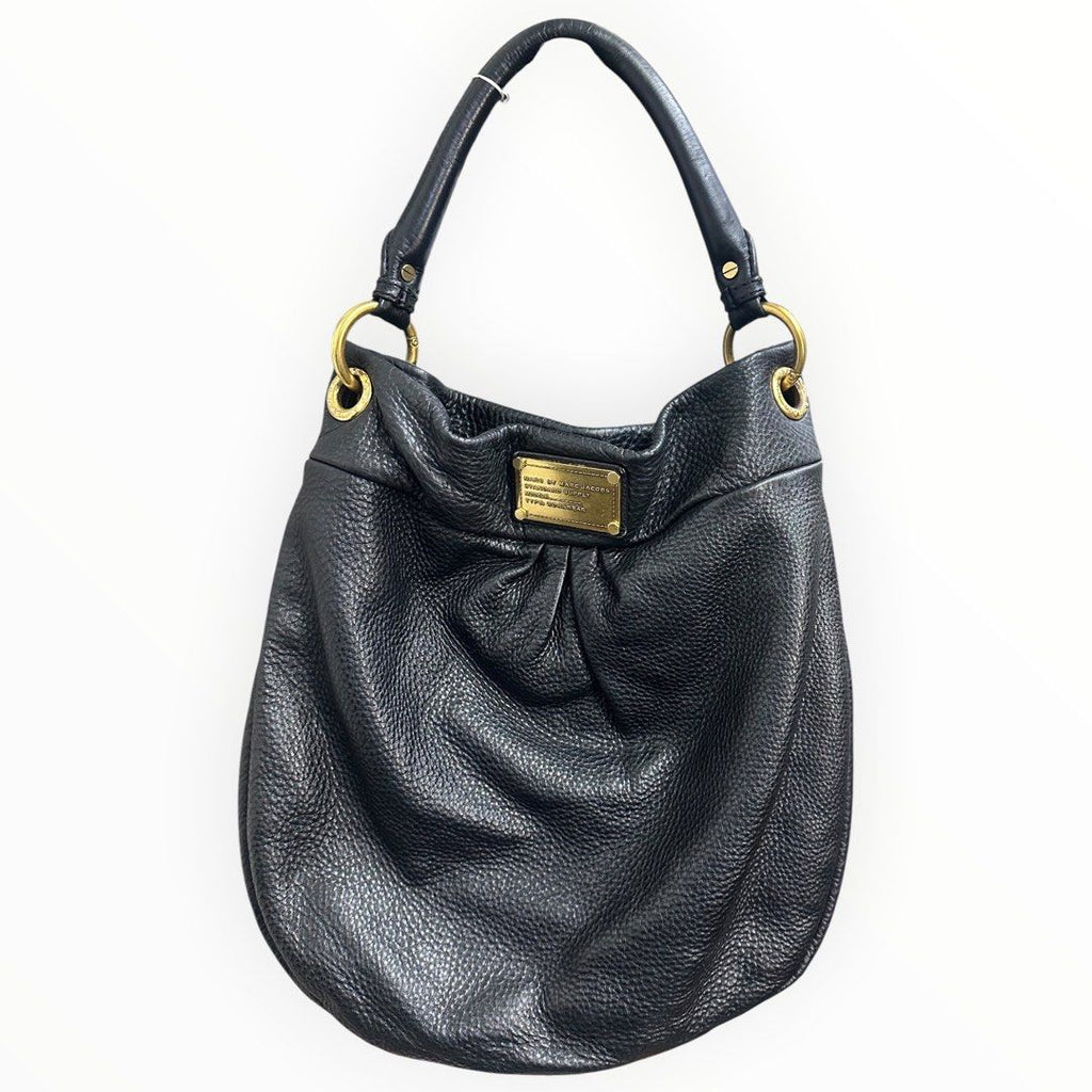Marc by Marc Jacobs Black Leather Hobo Shoulder Bag