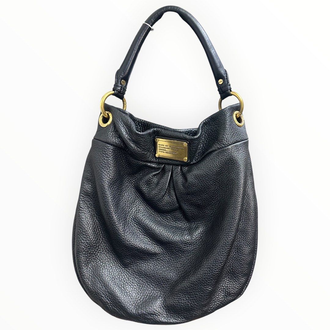 Marc by Marc Jacobs Black Leather Hobo Shoulder Bag