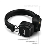 Marshall Major V OnEar Bluetooth Headphone Black