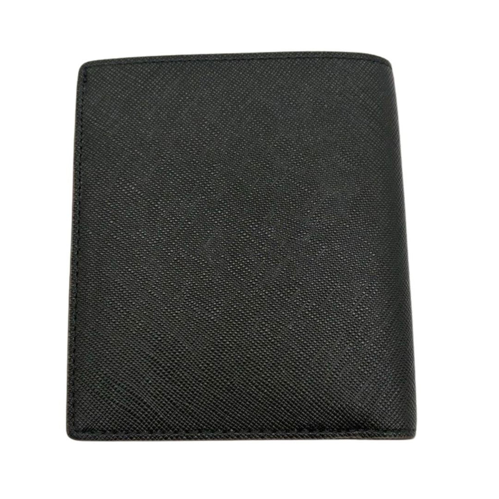 MCM Black Saffiano Leather Bi Fold Wallet