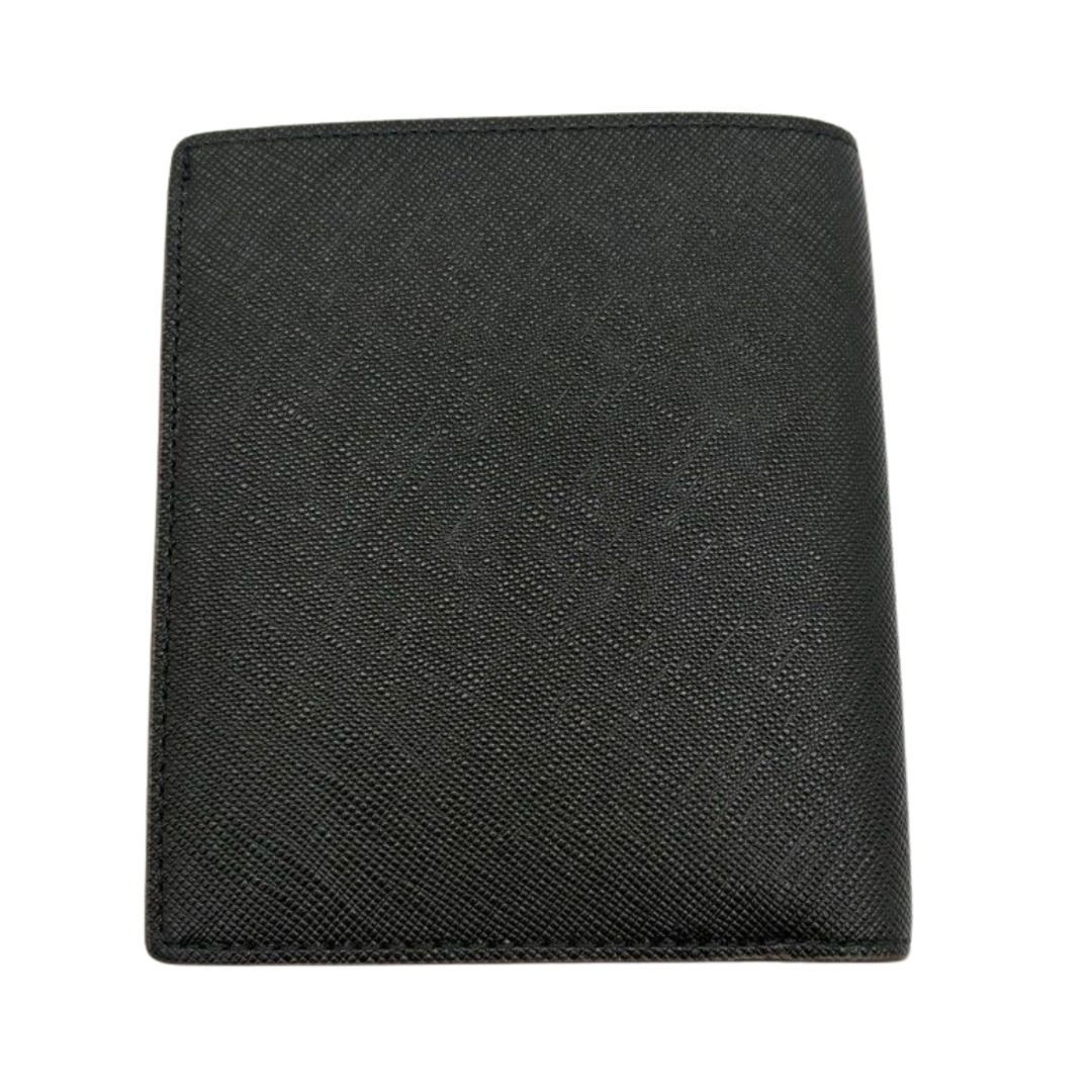 MCM Black Saffiano Leather Bi Fold Wallet