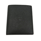MCM Black Saffiano Leather Bi Fold Wallet