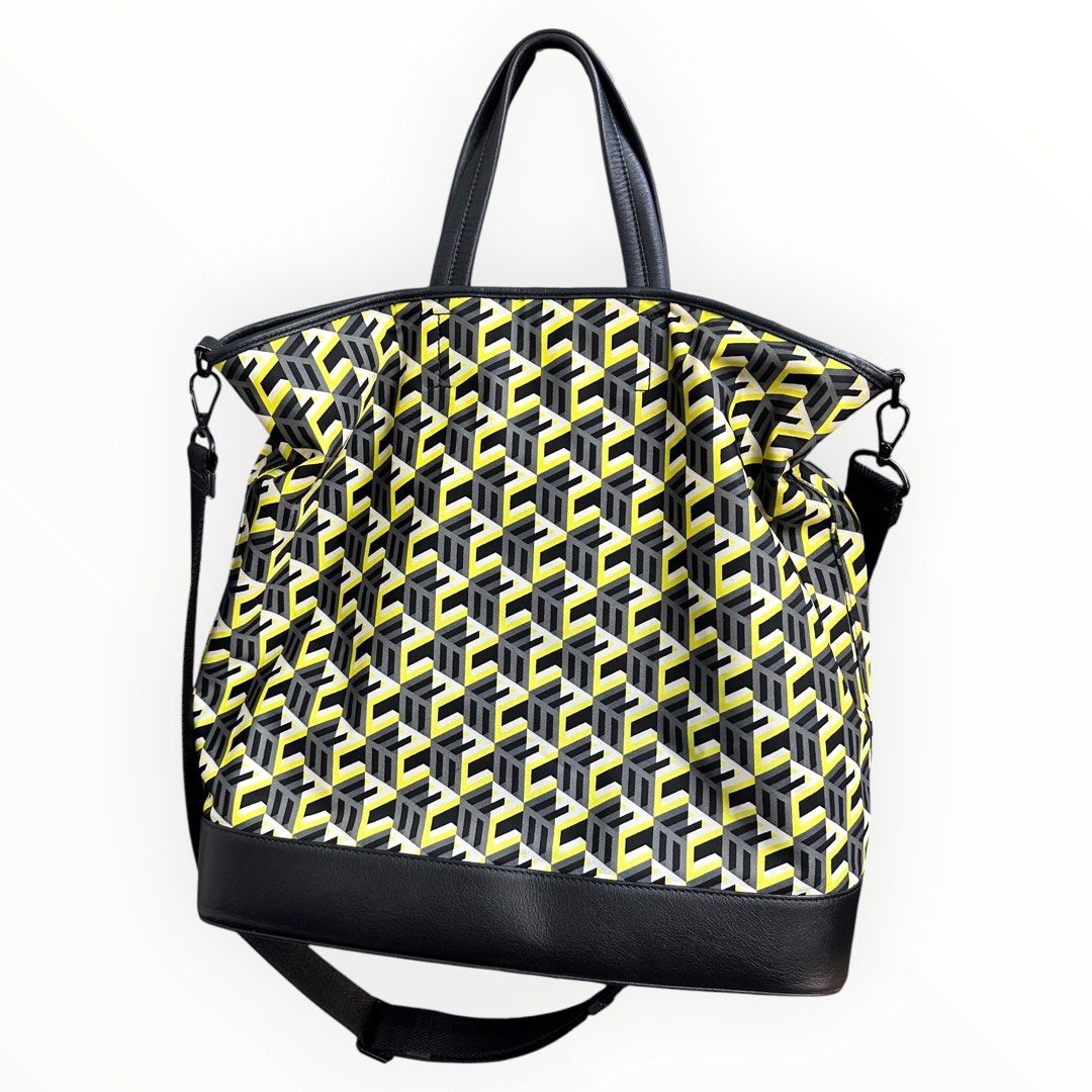 MCM Geometric Print Multi-Pocket Shoulder Bag