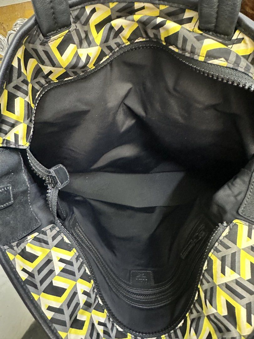 MCM Geometric Print Multi-Pocket Shoulder Bag