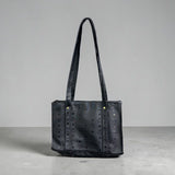 MCM Visetos Shopper Tote Bag – Black
