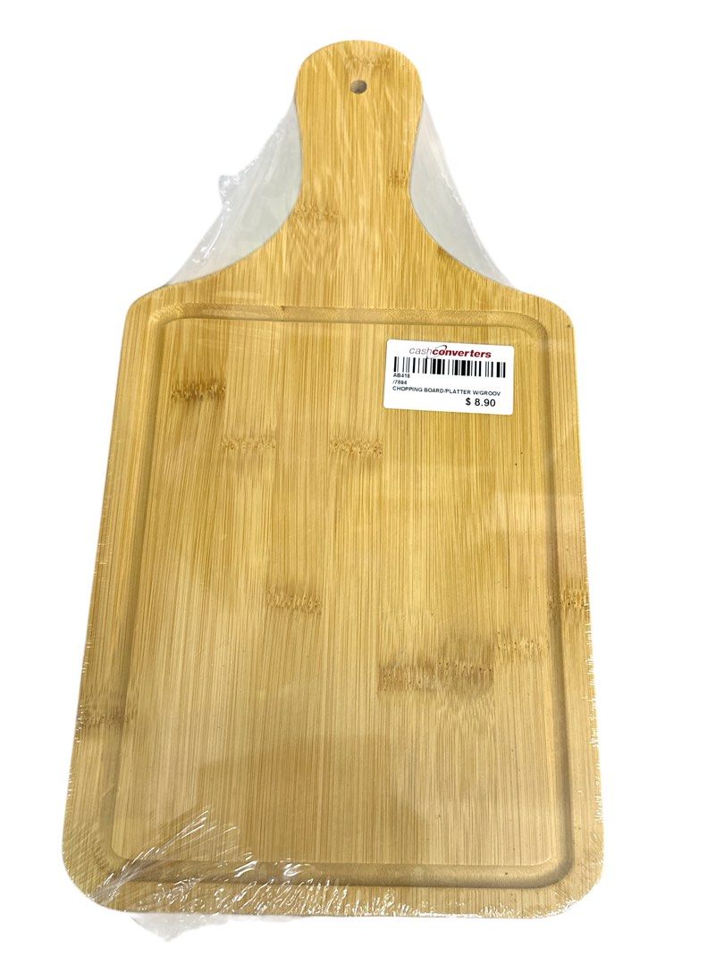 CHOPPING BOARD/PLATTER WITH GROOVE 40X20  7694