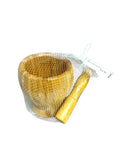 MORTAR PESTLE BAMBOO  1839