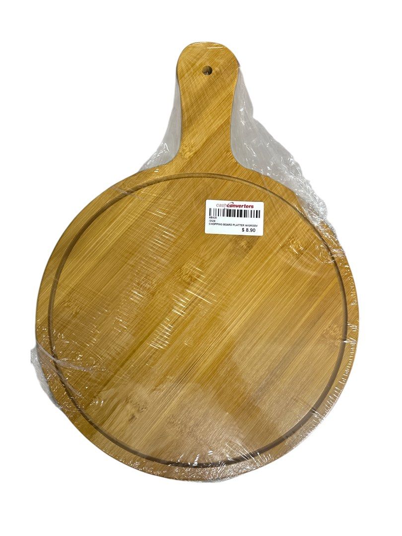 CHOPPING BOARD PLATTER WITH GROOVE ROUND 43X30  2528