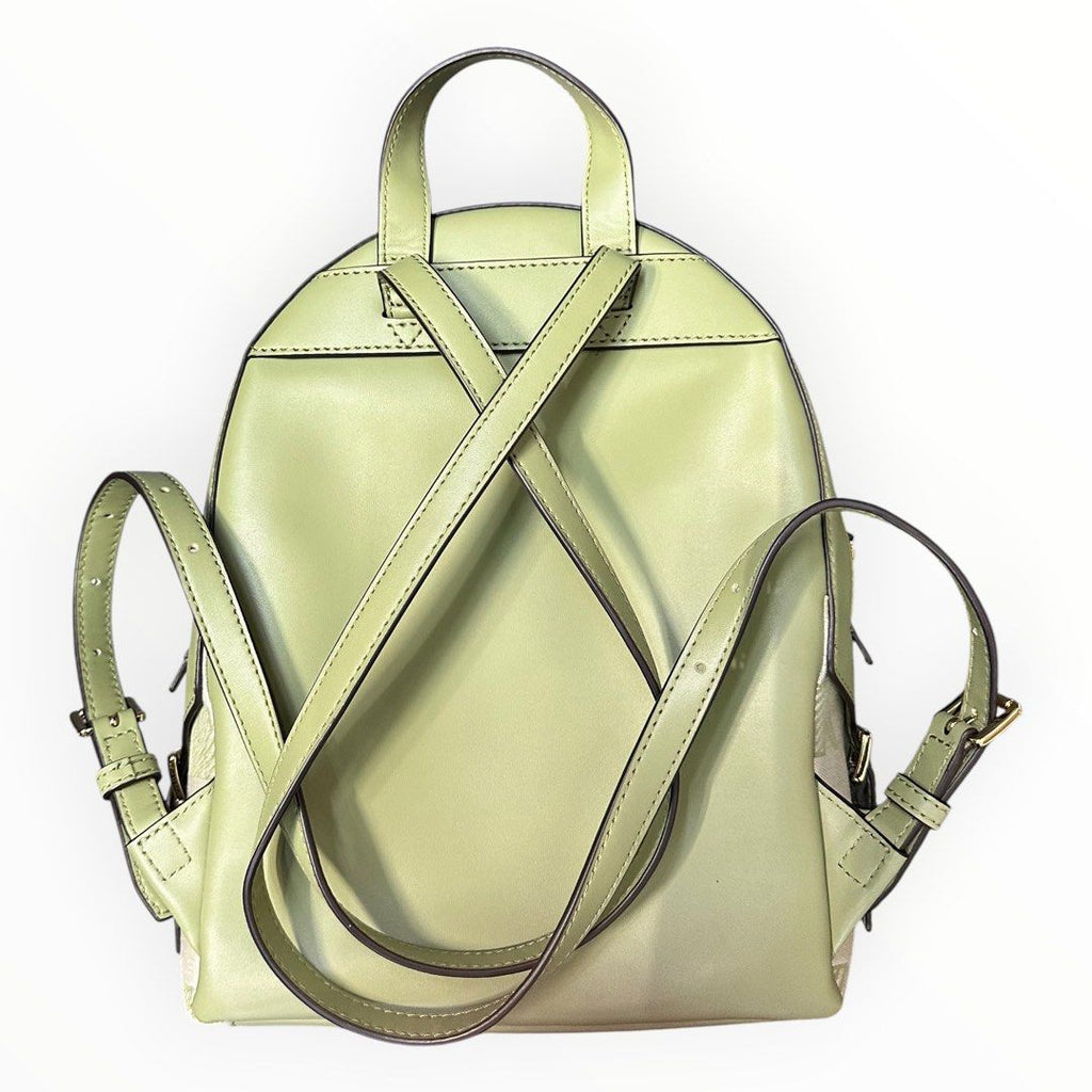 Michael Kors Green Canvas Backpack