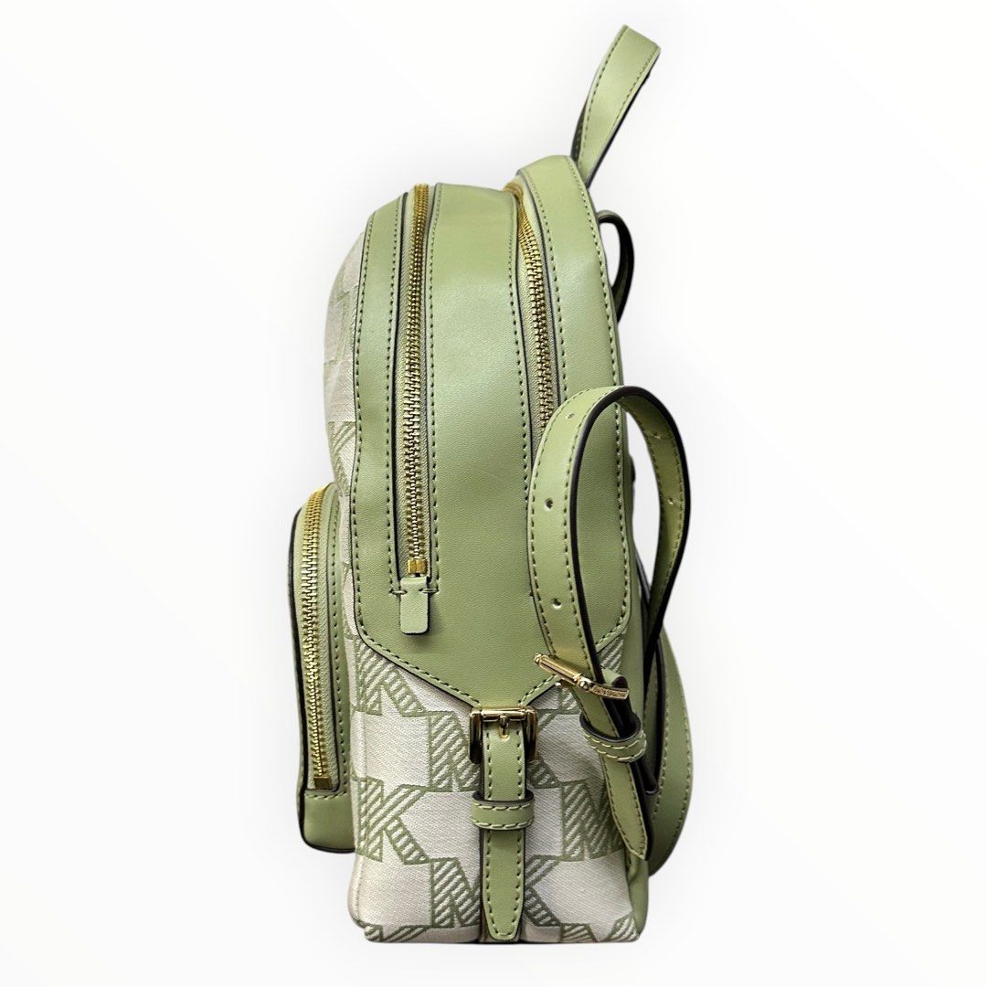 Michael Kors Green Canvas Backpack