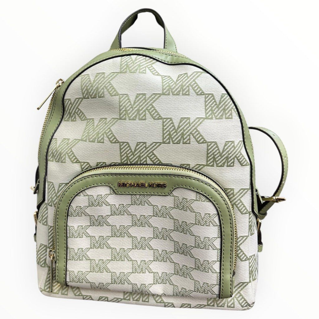Michael Kors Green Canvas Backpack