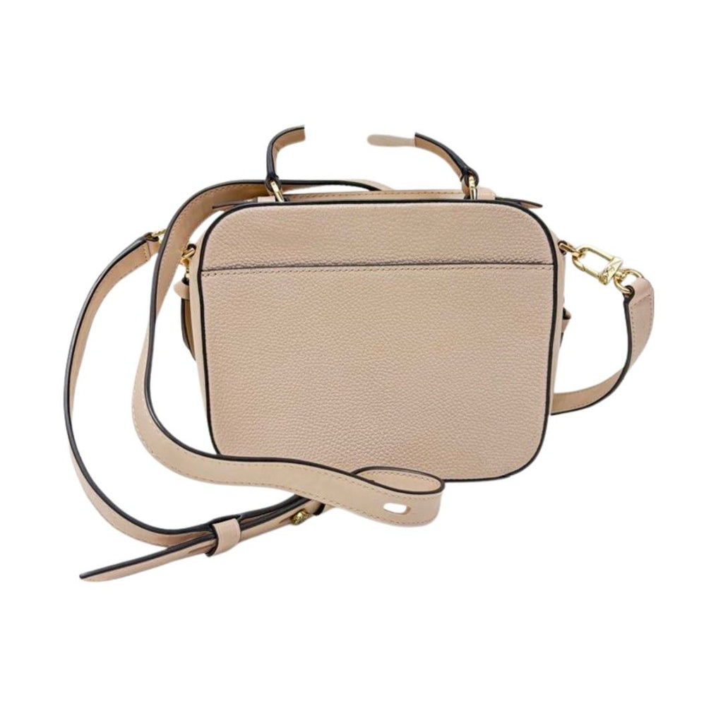 Michael Kors Jet Set Pebbled Leather Crossbody Bag, Beige