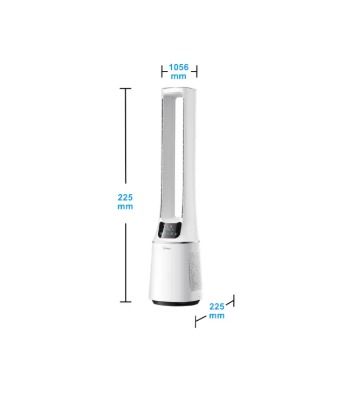 Midea MAM060CPAPWH DC Motor Bladeless Fan with Air Purifier