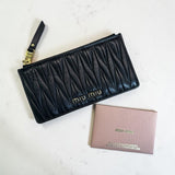 Miumiu Matelasse Zip Wallet