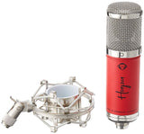 Monkey Banana Hapa Condenser USB Microphone with Shock Mount, Red