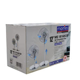 Morries MS 1816DCSF  12 Inches 2 In 1 Remote Air Circulation Stand Fan