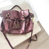 Mulberry Leather Studded Tassa Alexa Satchel Bag