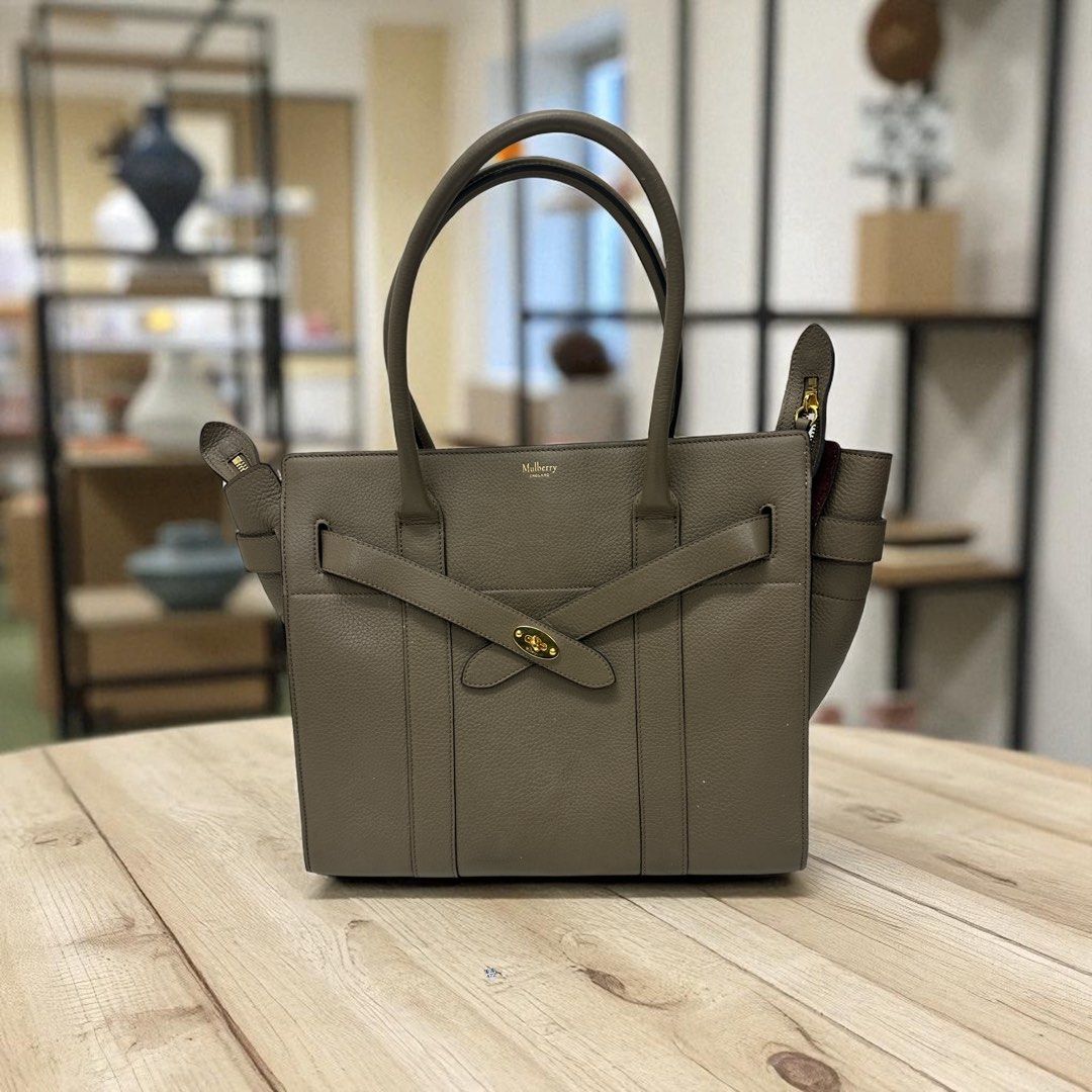 Mulberry Zipped Bayswater Classic Grain Leather Bag Main image