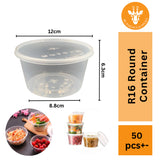 Freshware 16OZ Set Of 50 Food Container