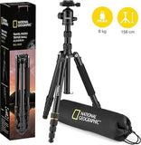 National Geographic Travel Photo Tripod Kit with Monopod, Aluminium, 5-Section Legs, Twist Locks, Load up 8kg, Carrying Bag, Ball Head, Quick Release, NGTR002T