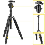 National Geographic Travel Photo Tripod Kit with Monopod, Aluminium, 5-Section Legs, Twist Locks, Load up 8kg, Carrying Bag, Ball Head, Quick Release, NGTR002T