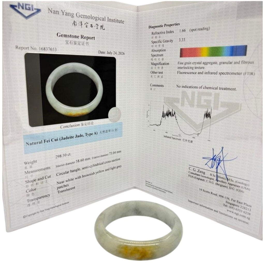 Natural Fei Cui (Jadeite Jade Type-A) Bangle