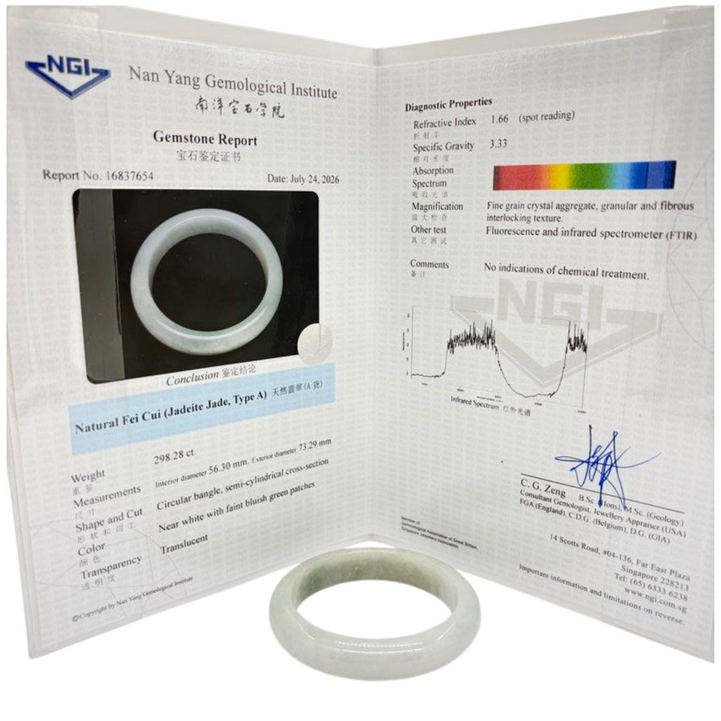 Natural Fei Cui (Jadeite Jade, Type-A) Bangle